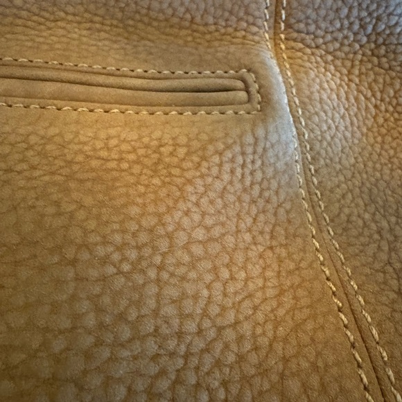 Coach 4944 Pebbled Leather Sling Backpack Taupe, Brass Hardware, Vintage 1990s - Picture 5 of 16